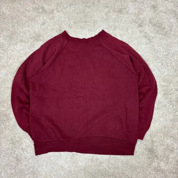 Vintage 80s Cambridge University Crest Raglan Crew Sweatshirt Men's M - Picture 3 of 13